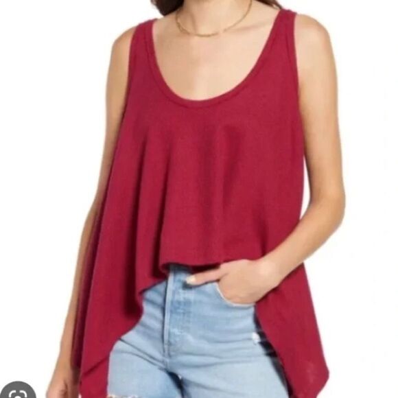 Free People The Sing La La Tank Top in Gone Gogi Maroon size XS - Picture 1 of 9